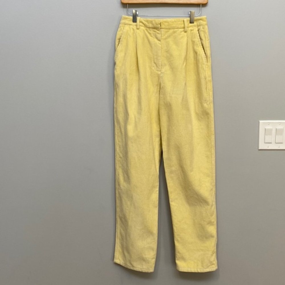 ❗️SOLD❗️Wilfred Yellow Corduroy Lennox Pants Size 6 - Picture 4 of 11